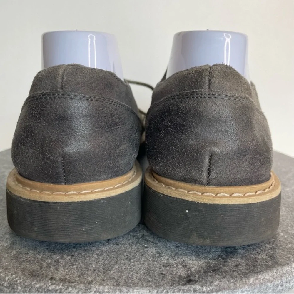 💛 Penguin Original Suede Leather Loafers Casual Dress Shoes Gray